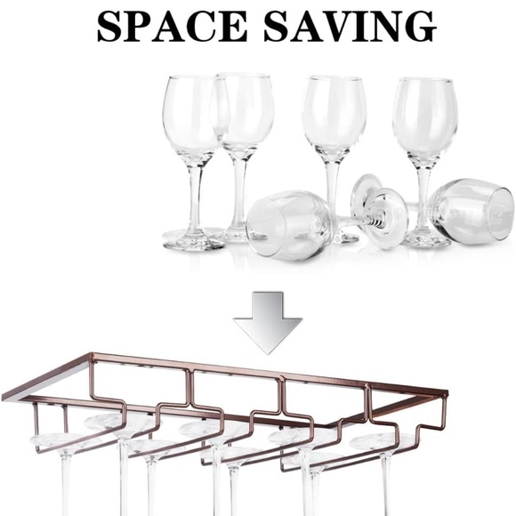 NEW - Wine Glass Rack - Bronze - Picture 11 of 13